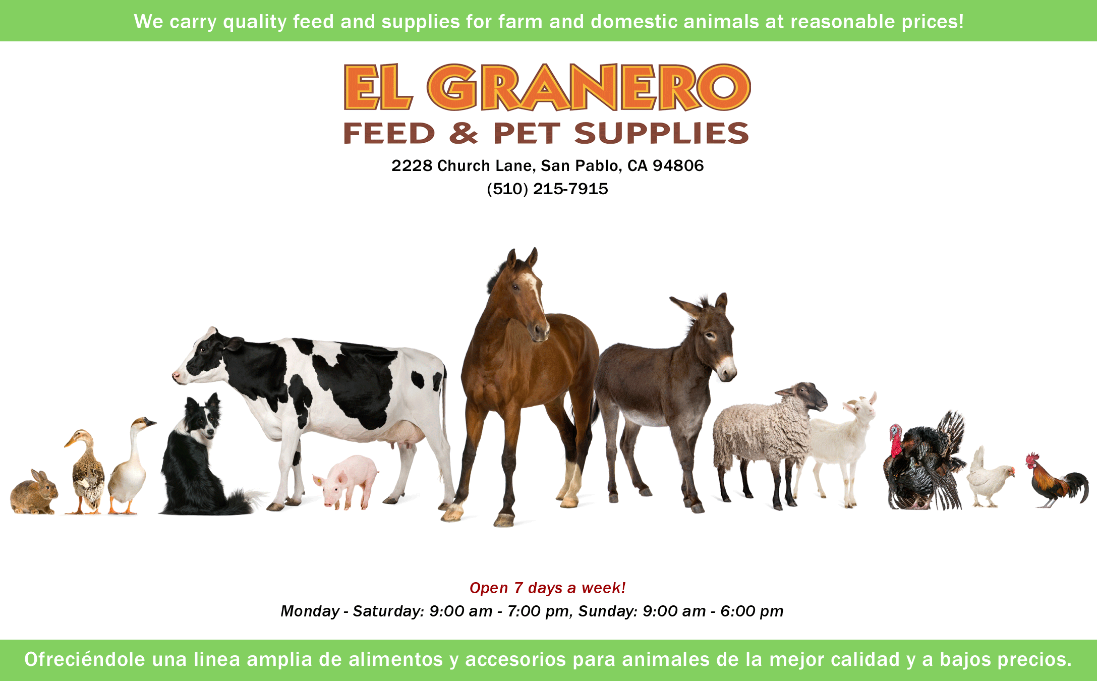 el granero feed and pet supplies